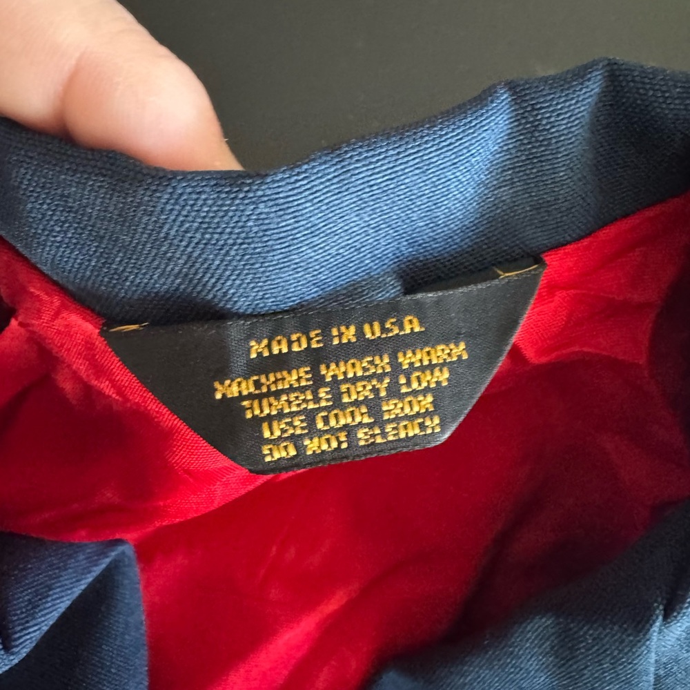Navy Blue Kids Blazer with‎ Red Lining - Picture 4 of 8